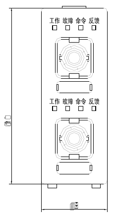 KZK-100型多線(xiàn)制控制卡的外形示意圖